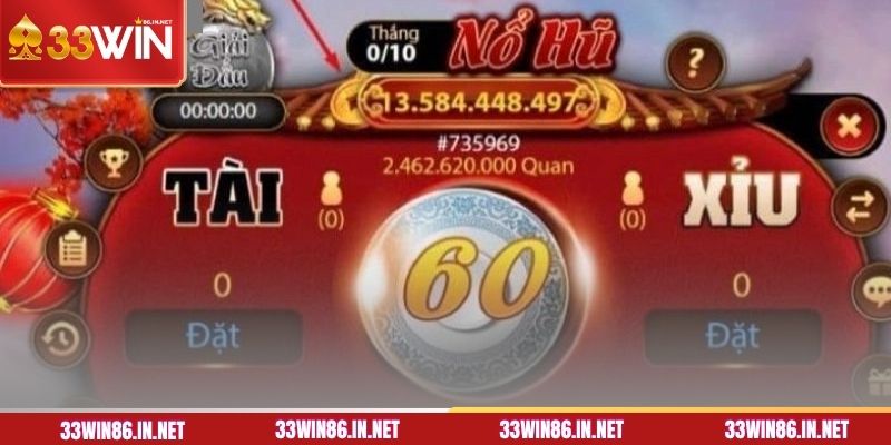 Thử vận may cực hời với tài xỉu nổ hũ